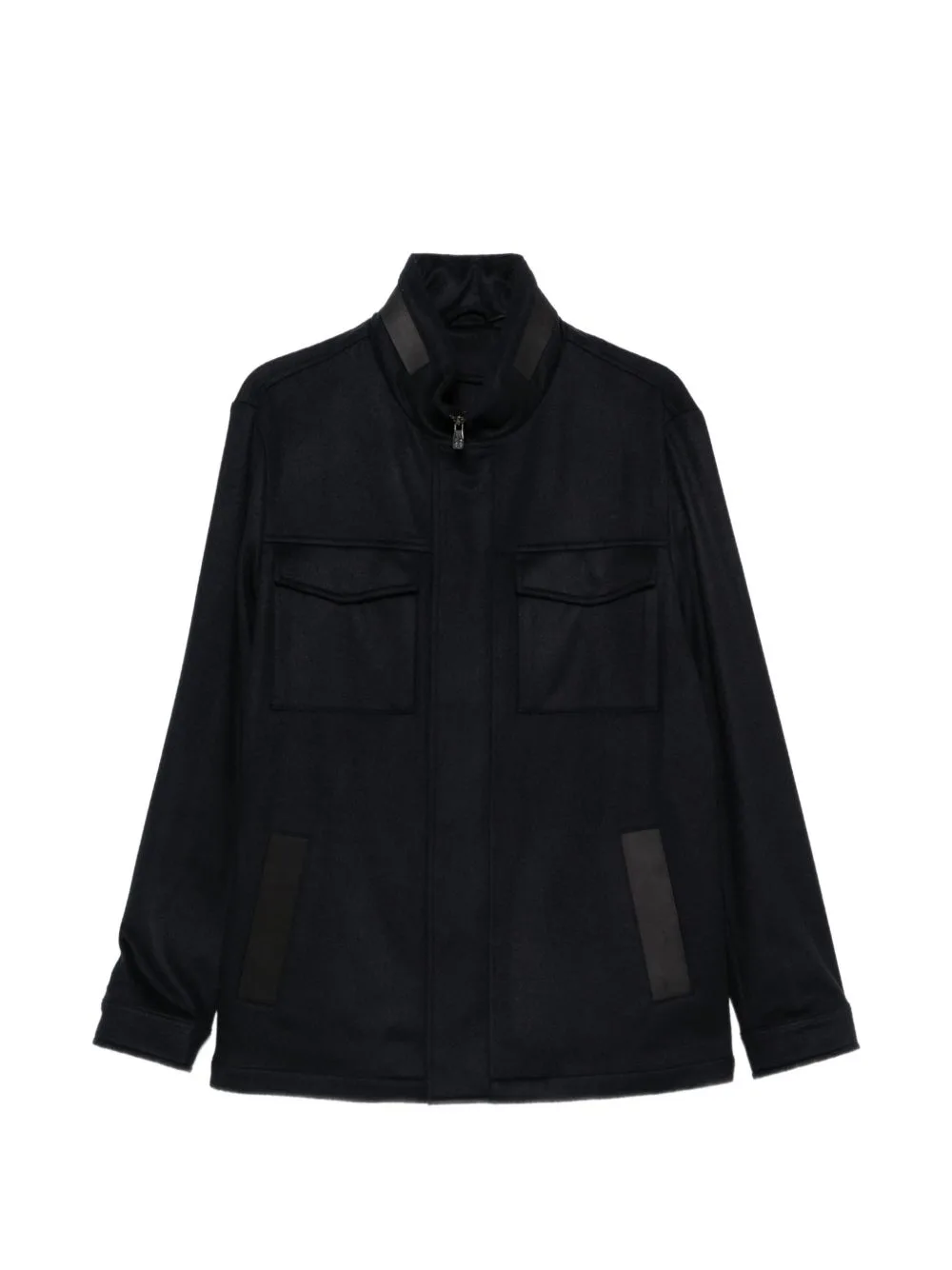 Flap-Pocket High-Neck Jacket by Corneliani