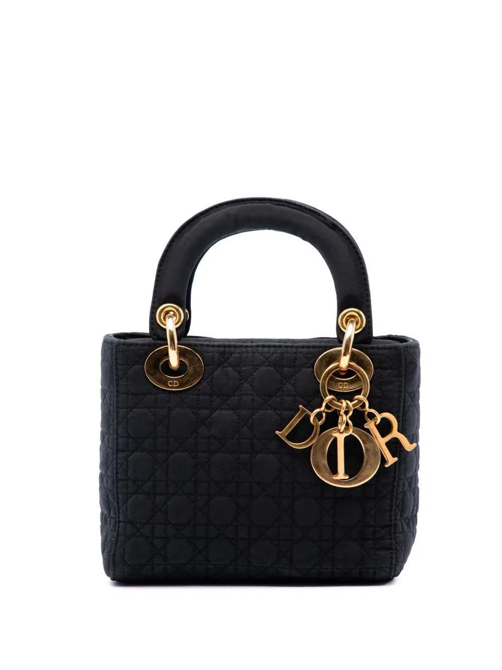 1997 Mini Nylon Microcannage Lady Dior Satchel by Christian Dior Pre-Owned