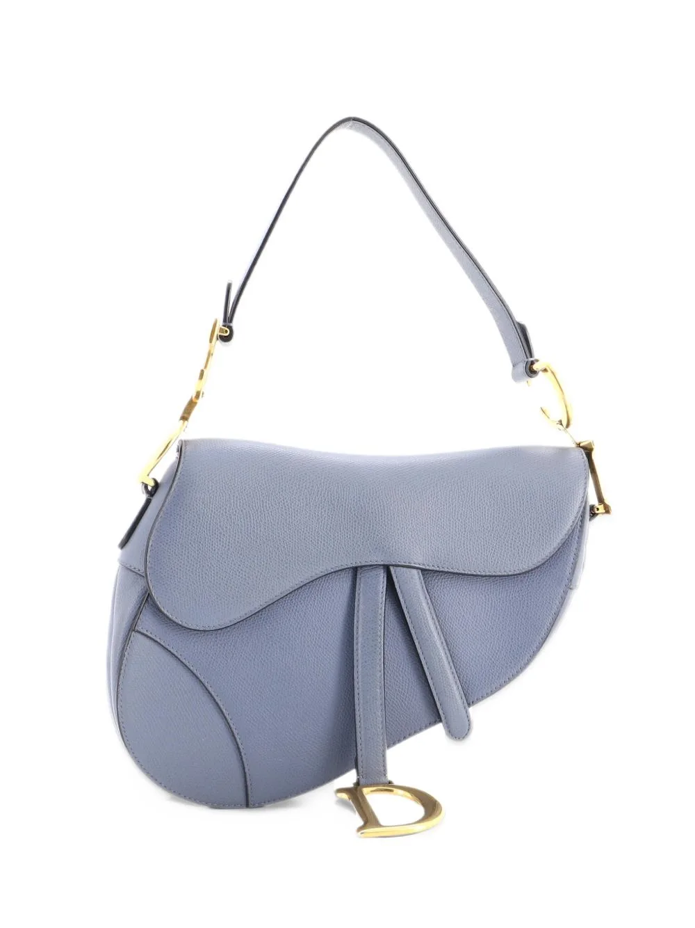 Saddle Handbag Leather Medium Shoulder Bag by Christian Dior Pre-Owned