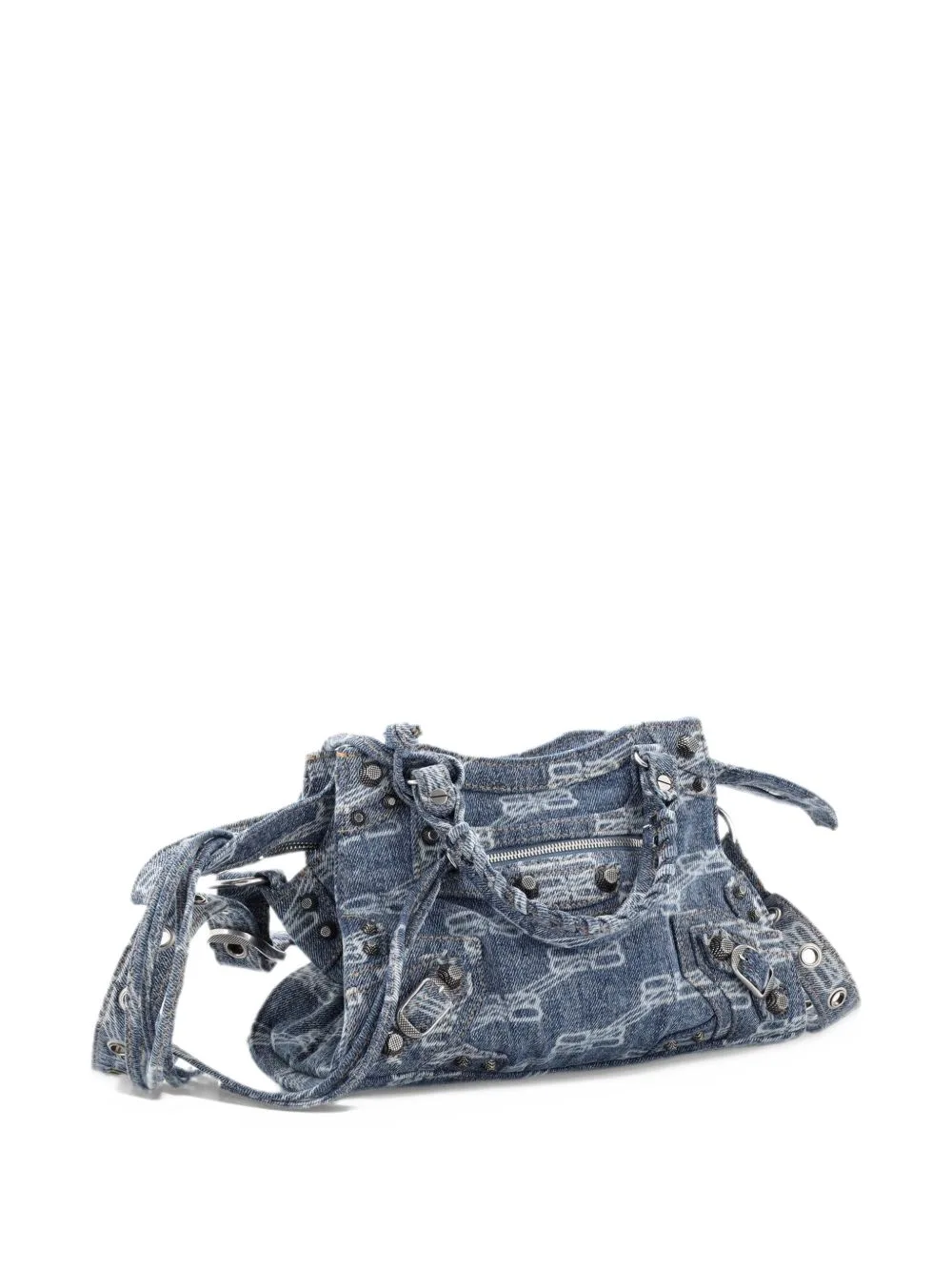 Neo Cagole City Bag BB Denim XS Shoulder Bag by Balenciaga Pre-Owned