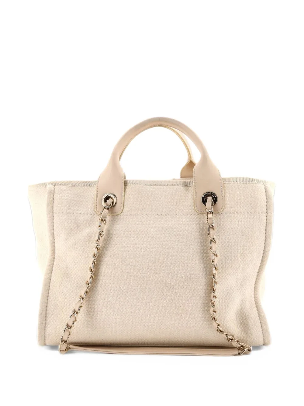Deauville NM Mixed Fibers Small Tote Bag by CHANEL Pre-Owned