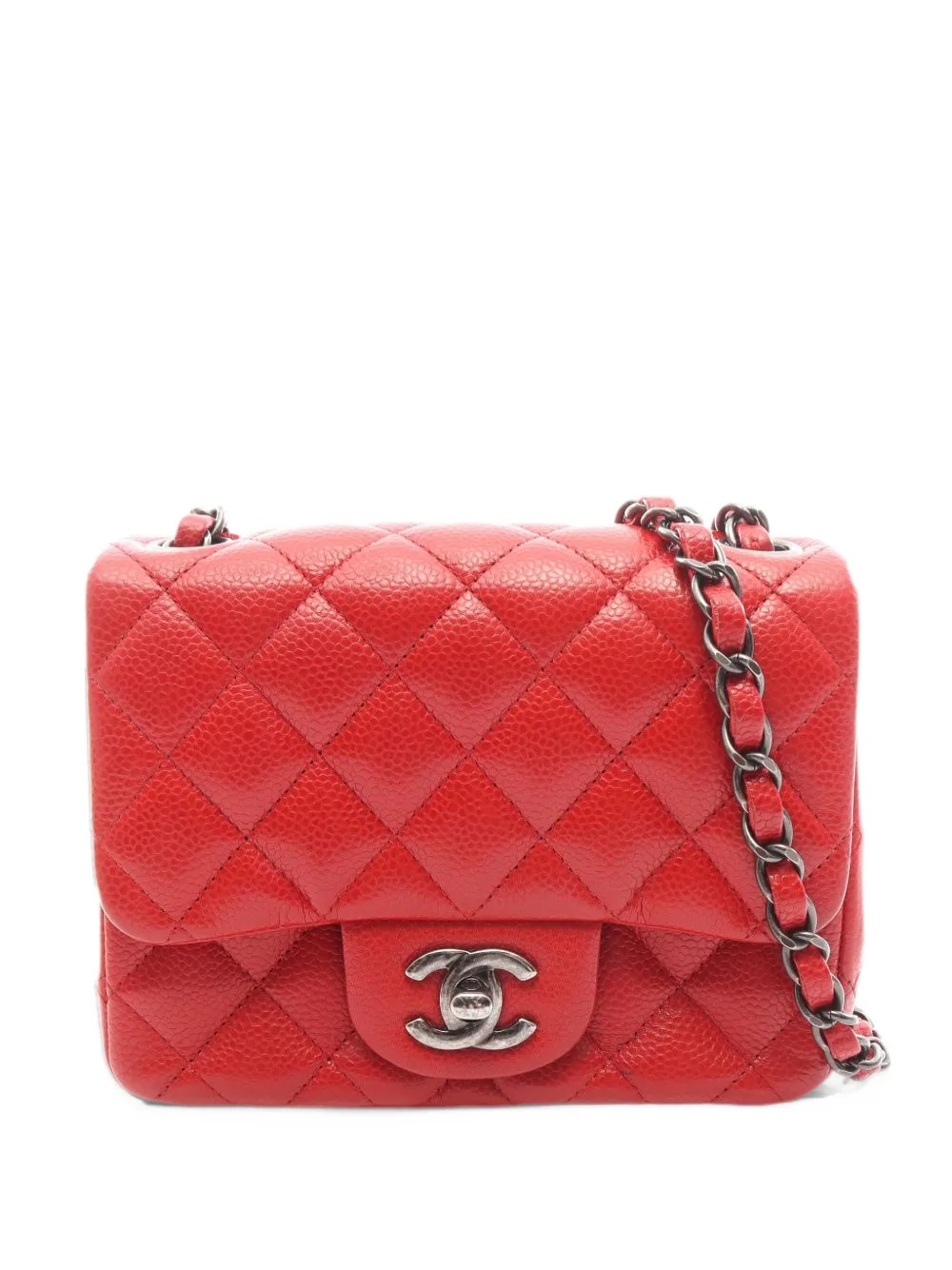 2015-2016 Mini Classic Flap Matelassé Leather Cross Body Bag by CHANEL Pre-Owned