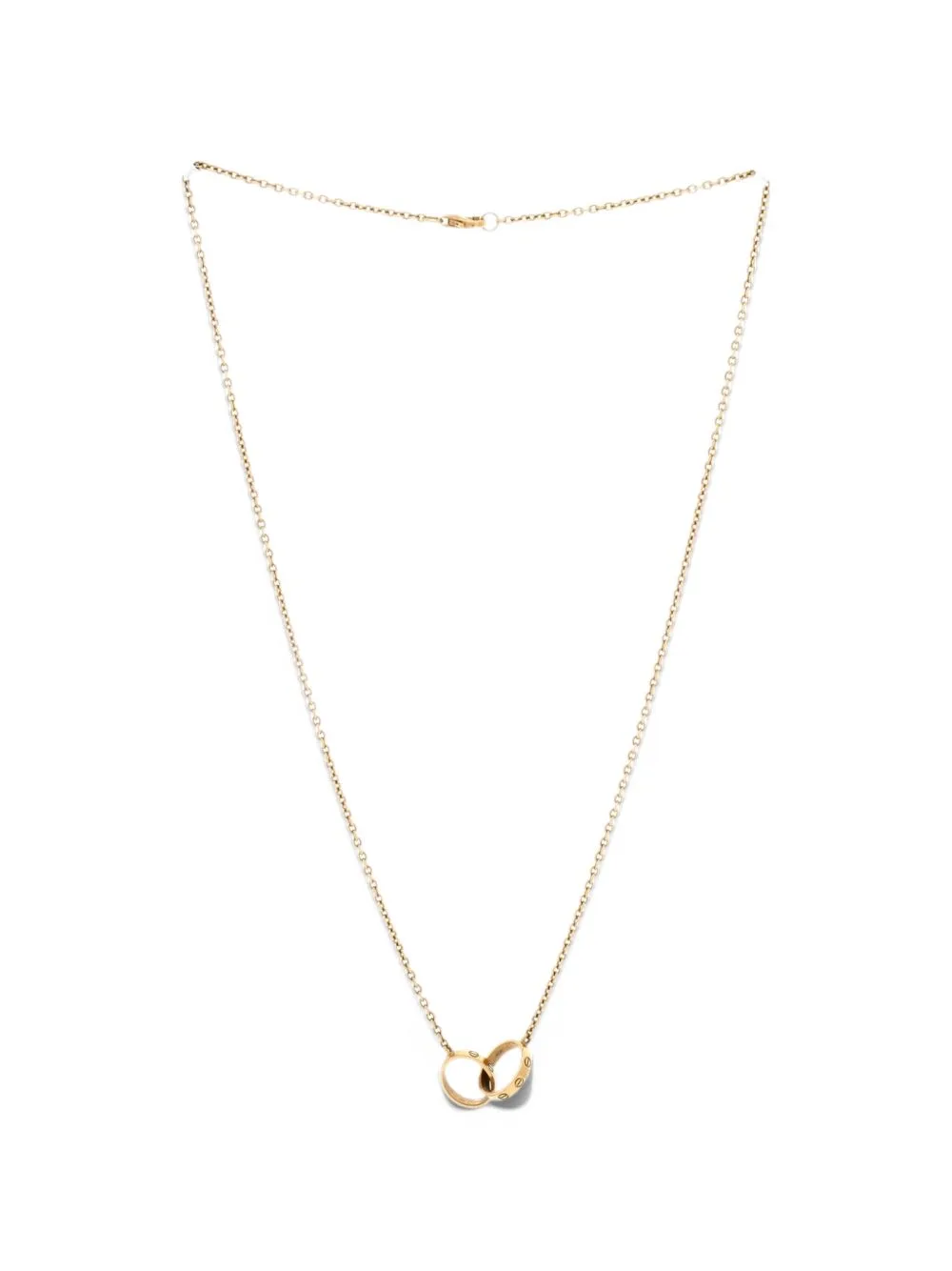 Love Interlocking 18K Yellow Gold Necklace by Cartier
