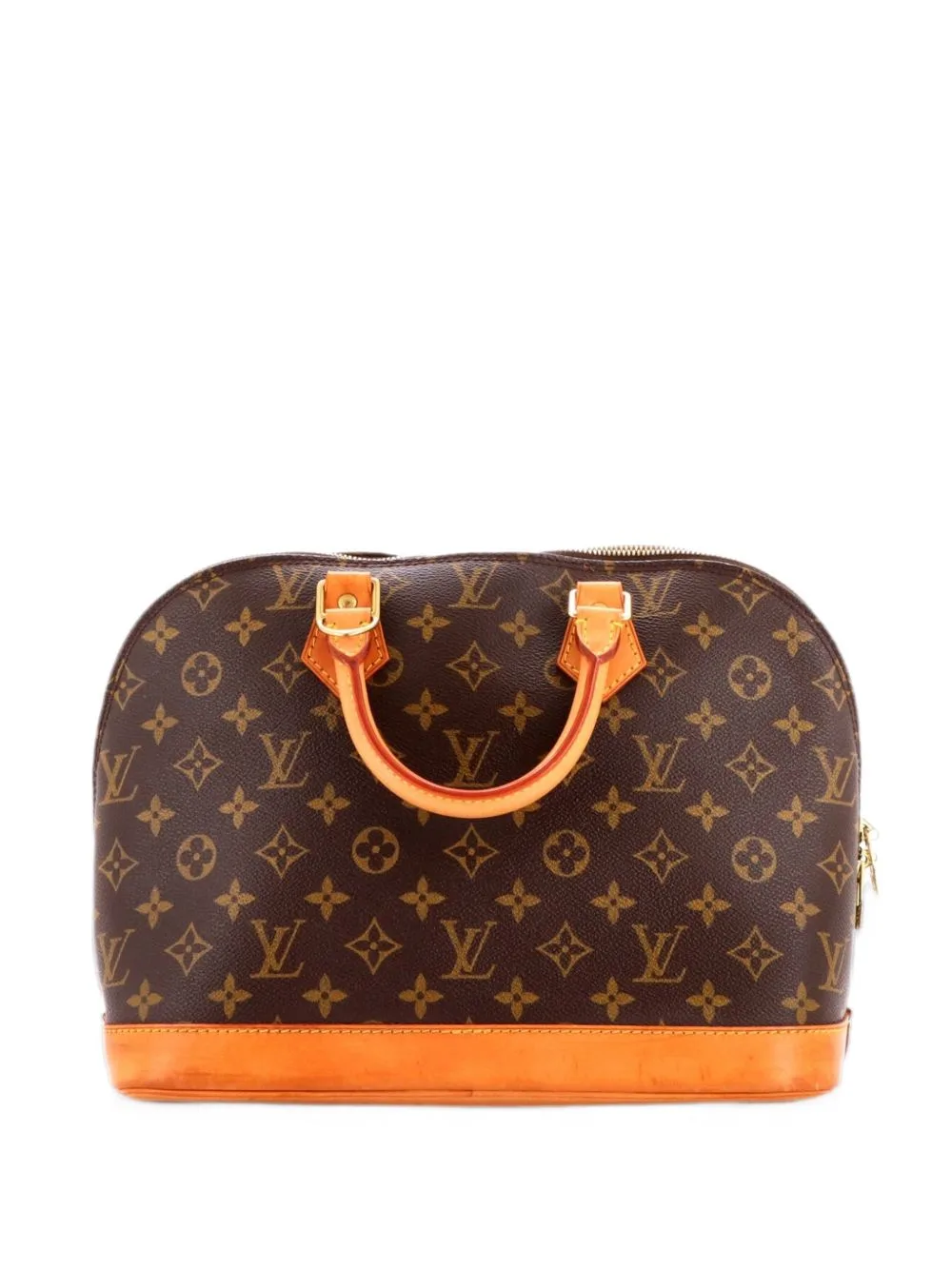 Alma Handbag Monogram Canvas PM Satchel by Louis Vuitton Pre-Owned
