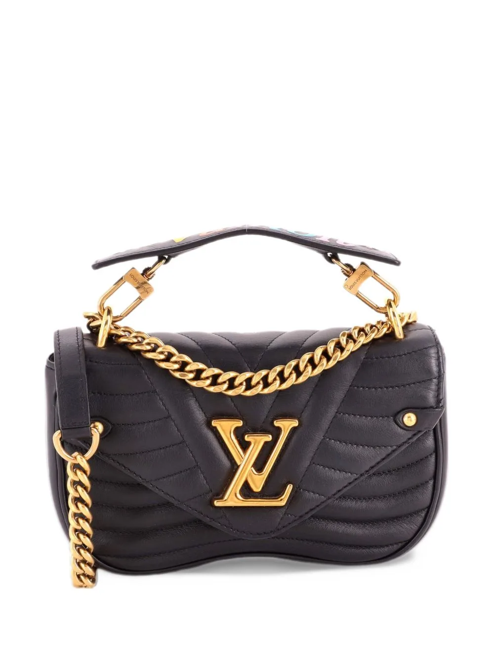New Wave Chain Bag Quilted Leather PM Shoulder Bag by Louis Vuitton Pre-Owned