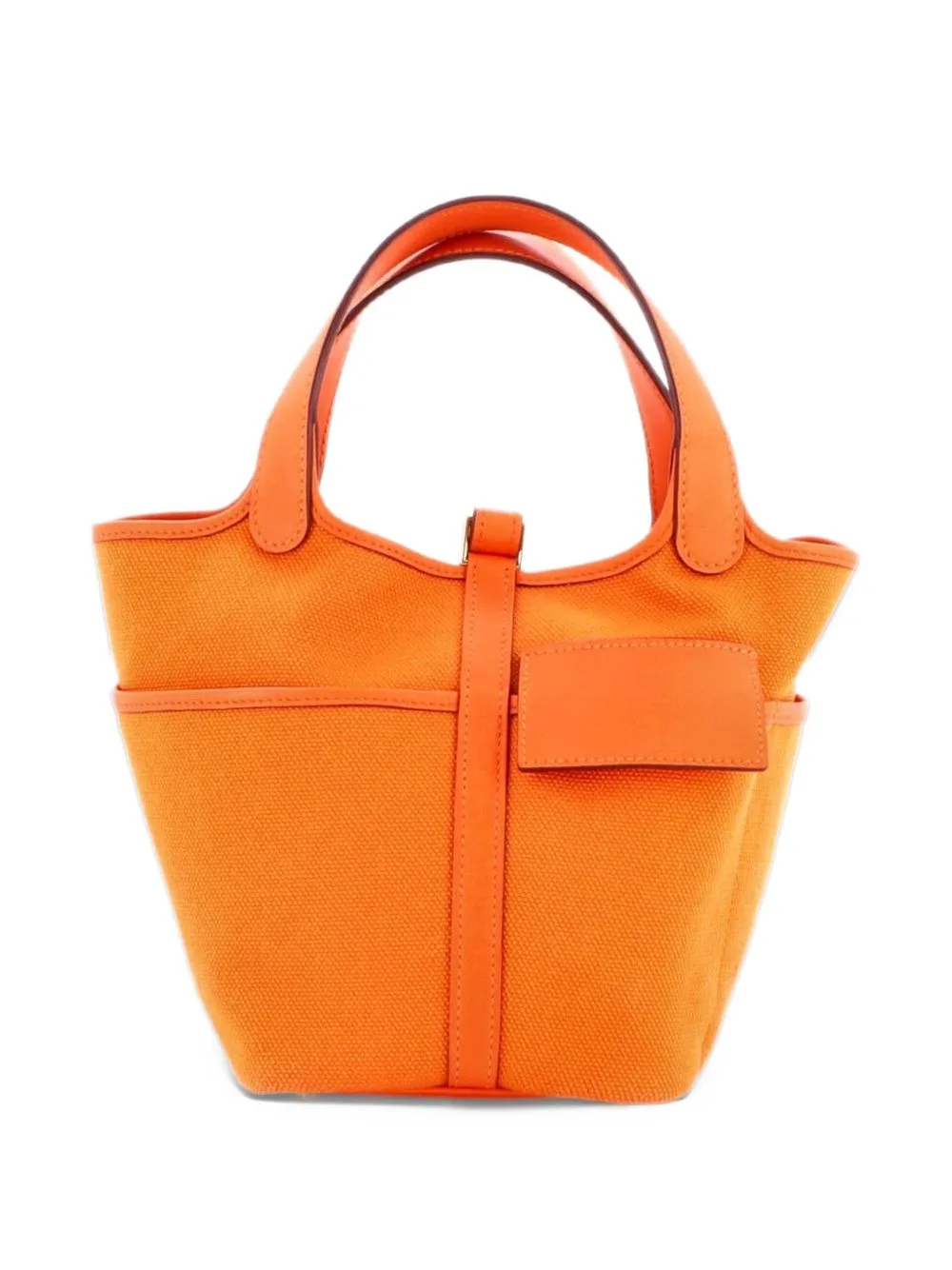 Cargo Picotin Lock Bag Canvas and Swift PM Bucket Bag by Hermès Pre-Owned