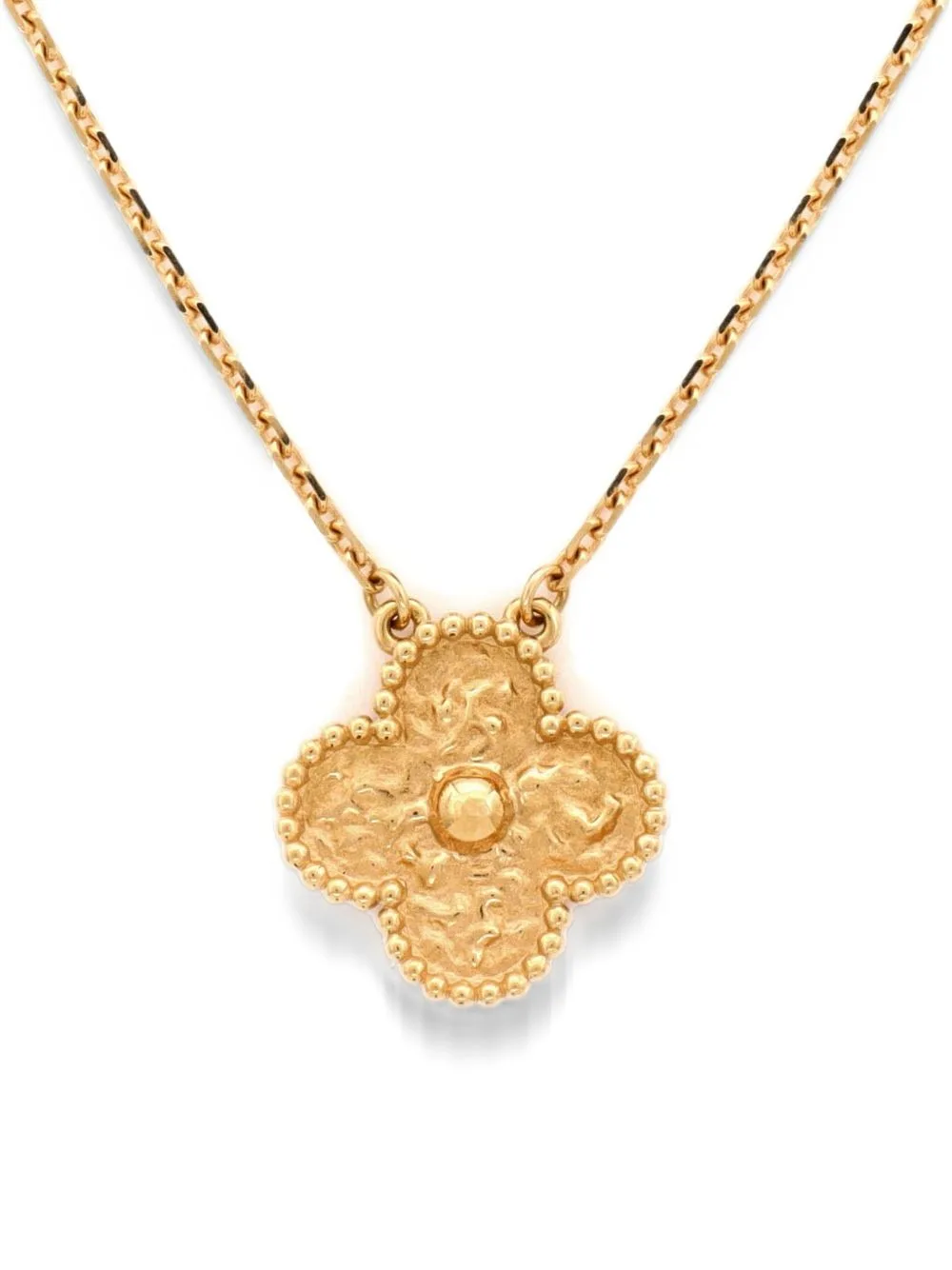 Vintage Alhambra Pendant 18K Yellow Gold Necklace by Van Cleef & Arpels Pre-Owned