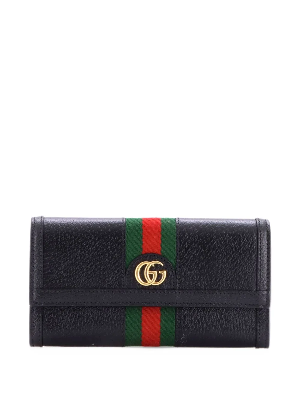 Ophidia Continental Wallet Leather Small Wallets by Gucci Pre-Owned