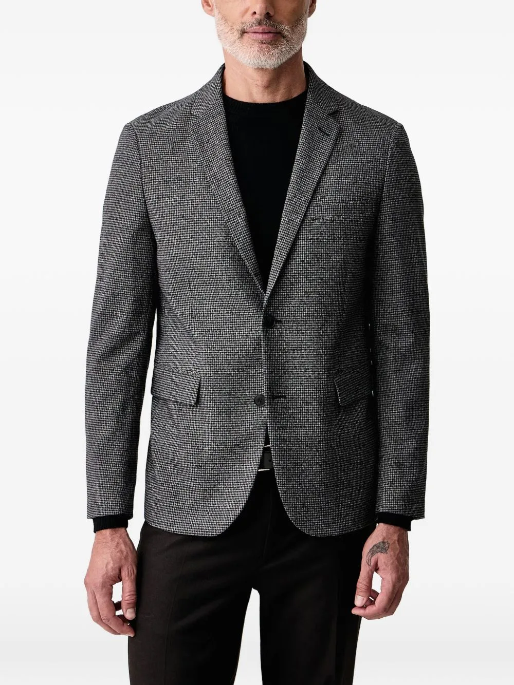 Houndstooth-Pattern Blazer by Lindbergh