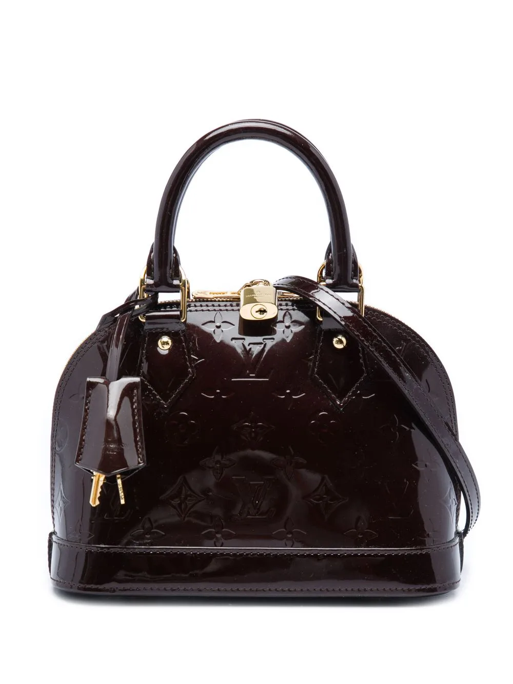 2014 Monogram Vernis Alma BB Satchel by Louis Vuitton Pre-Owned