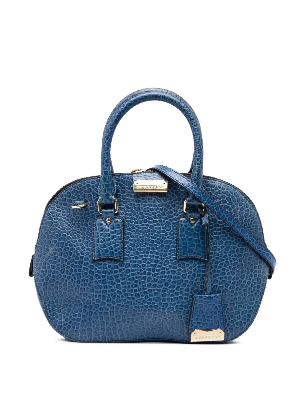 2000-2017 Small Grained Calfskin Heritage Orchard Bowling Bag Satchel by Burberry Pre-Owned