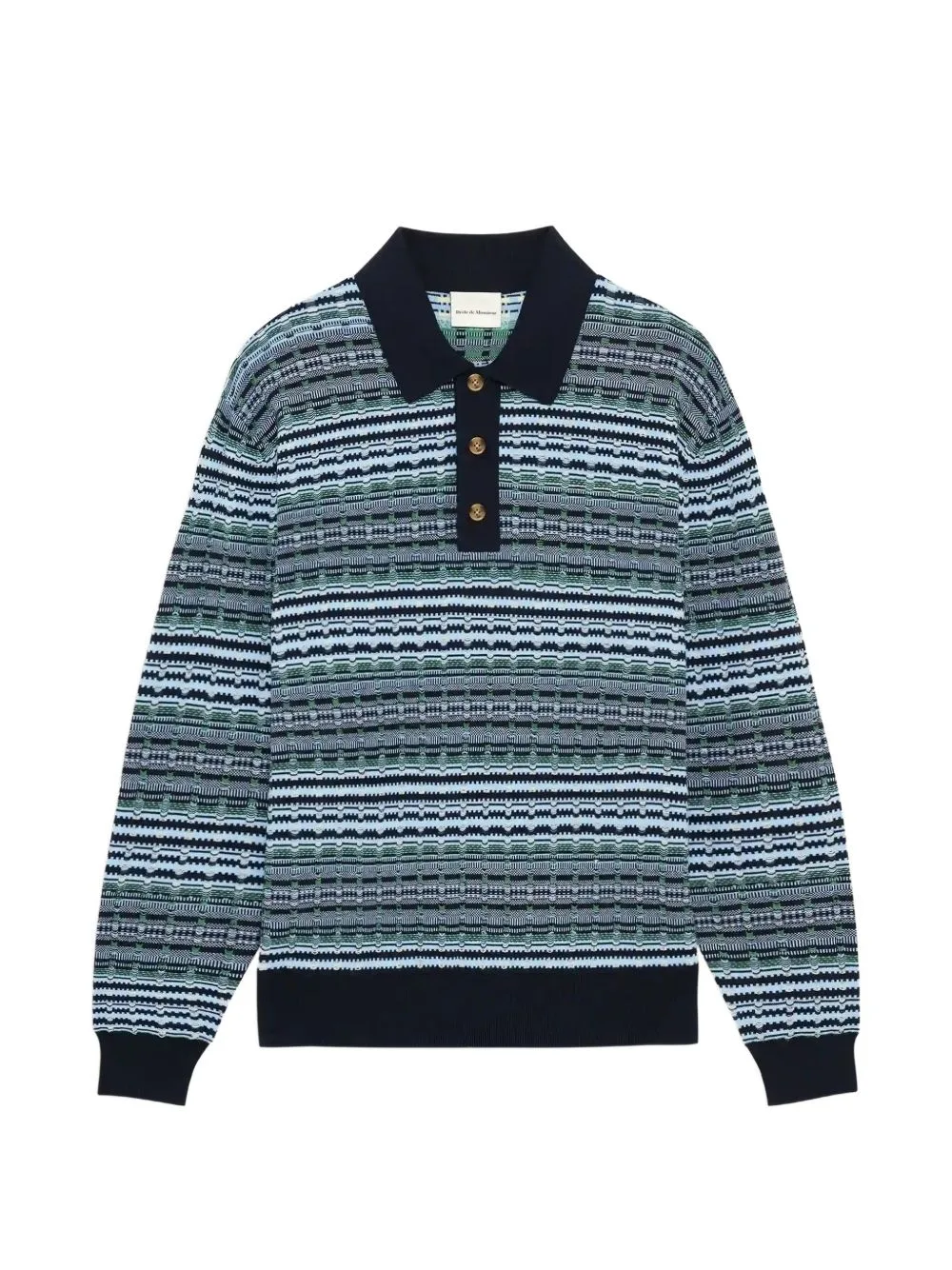 Coogi Long-Sleeved Polo Shirt by Drôle De Monsieur