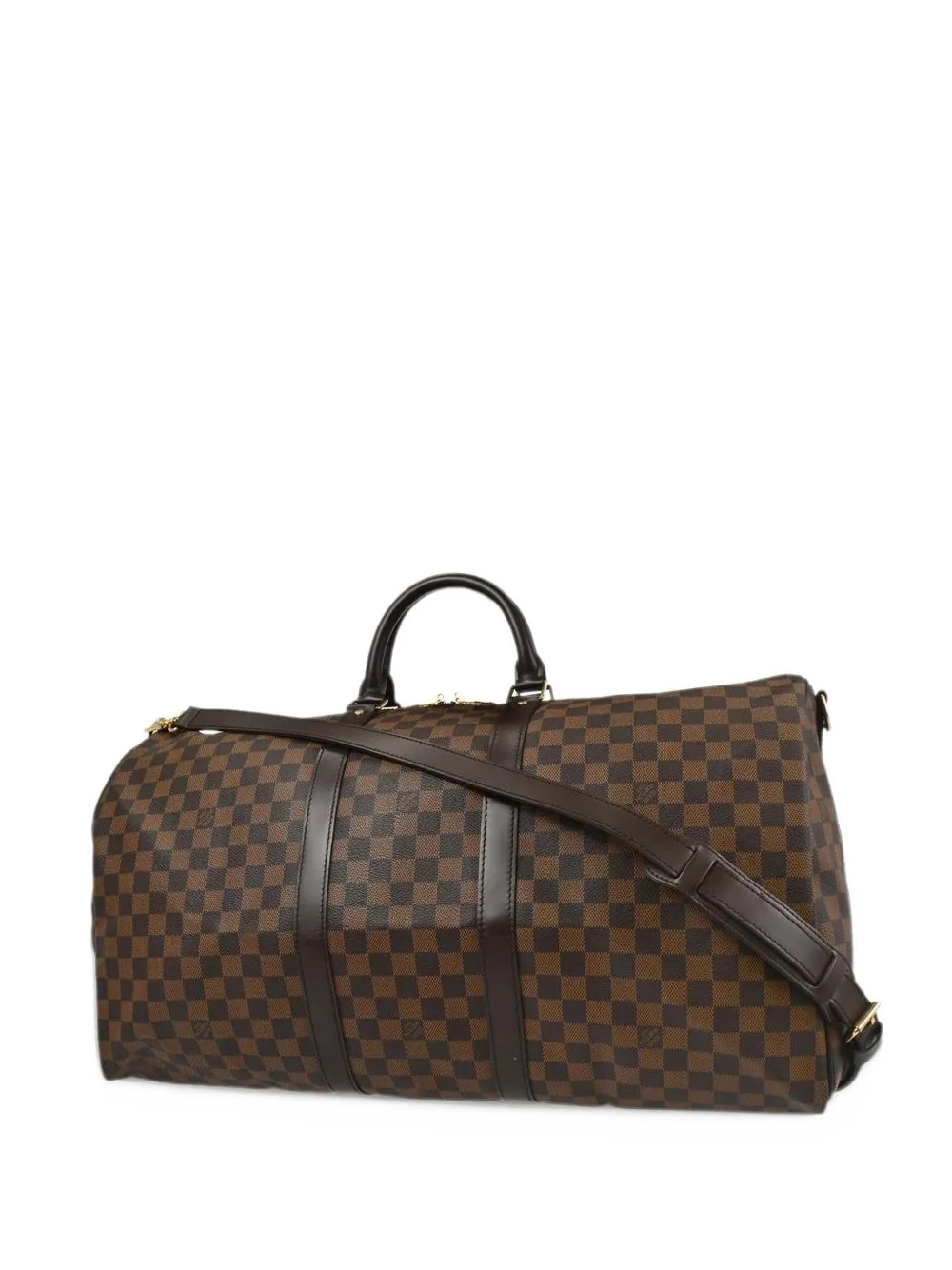 55 Keepall Bandouliere Damier Duffle Bag by Louis Vuitton Pre-Owned