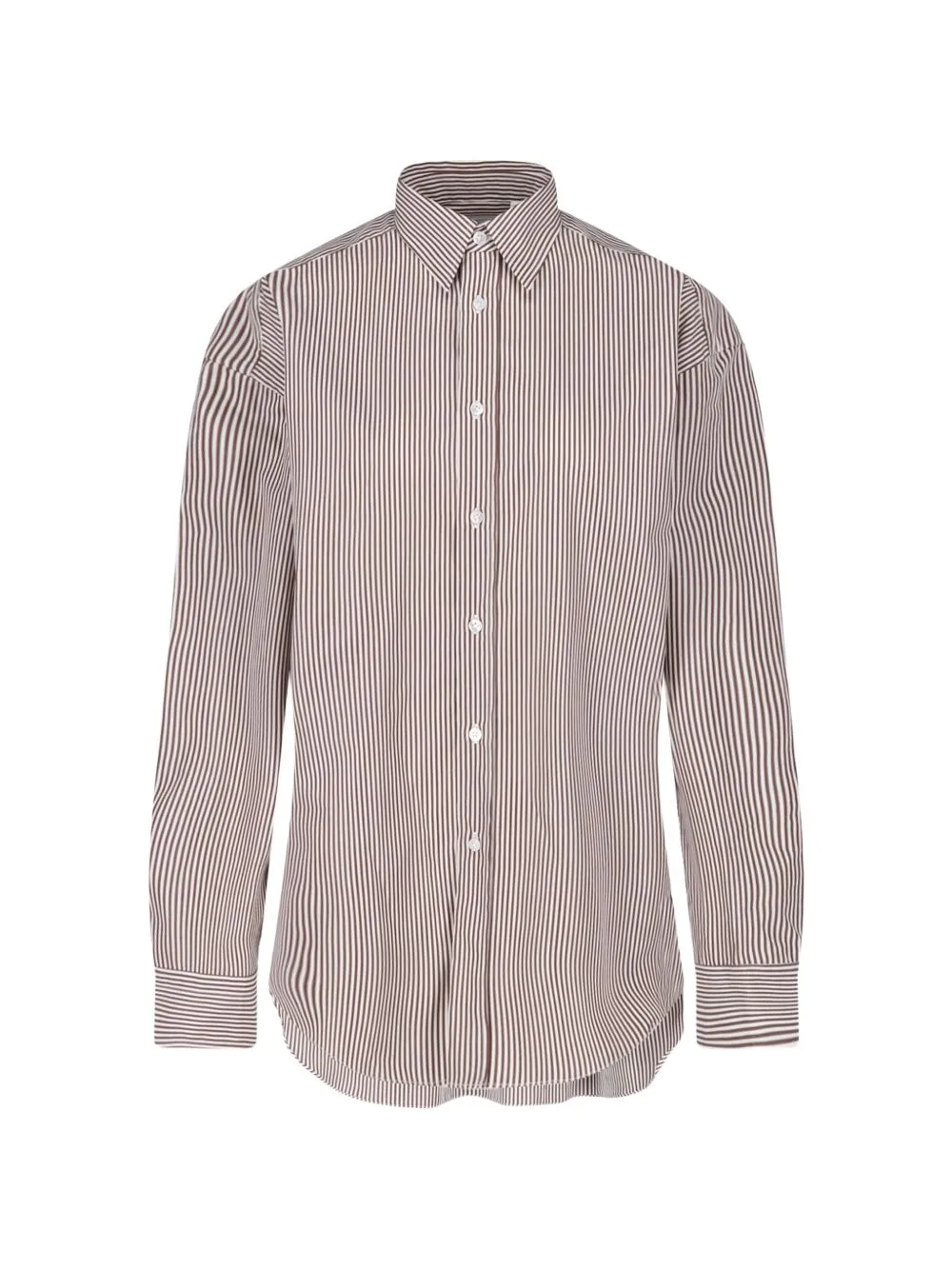 Striped Cotton Shirt by Finamore 1925 Napoli