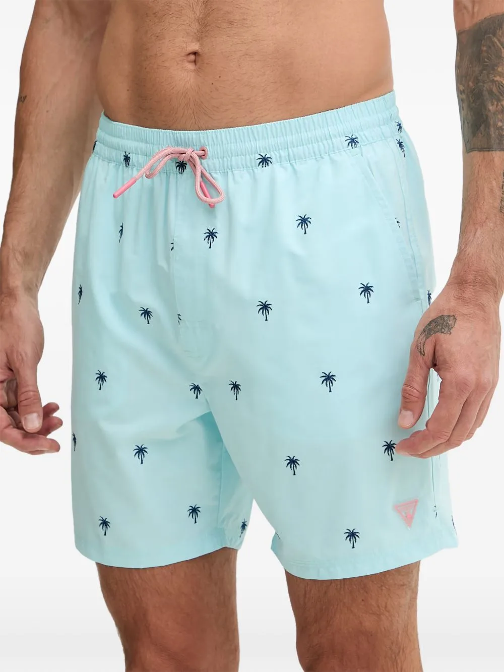 Palm-Tree Swim Shorts by GUESS USA