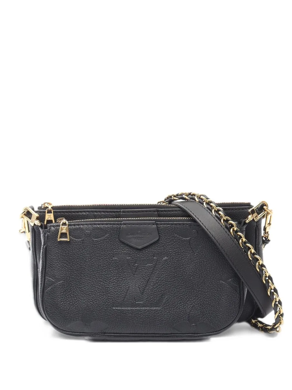 2010s Multi Pochette Accessoires Monogram Empreinte Clutch Bag by Louis Vuitton Pre-Owned