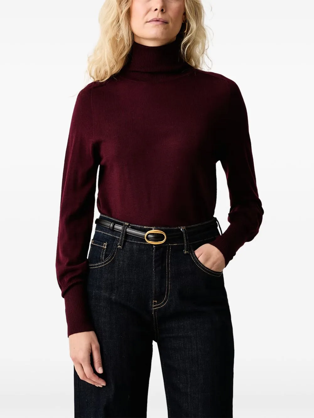 Manos Ribbed-Knit Roll-Neck Sweater by LUISA SPAGNOLI