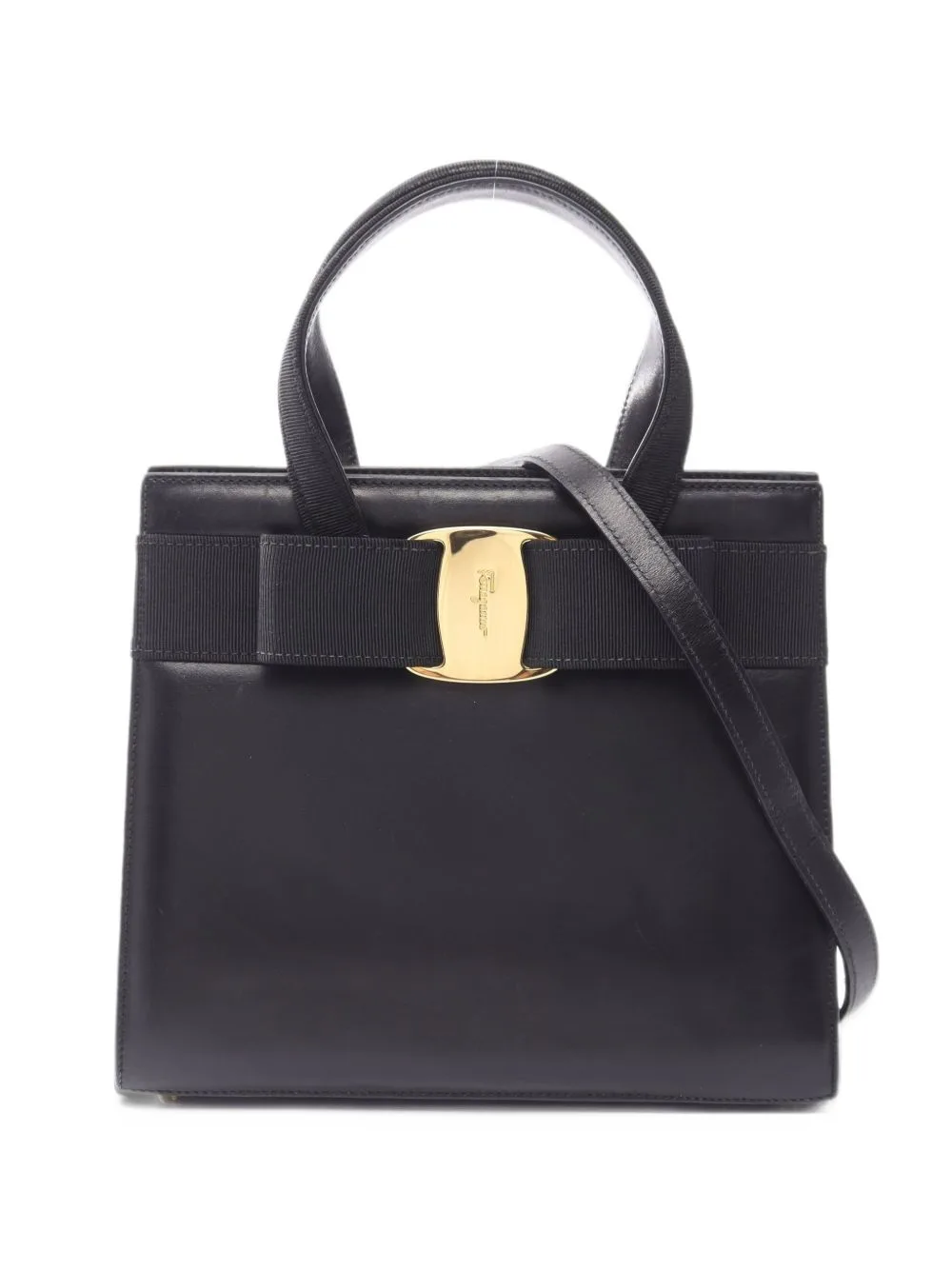 2000s Vara Ribbon Tote Bag by Ferragamo Pre-Owned