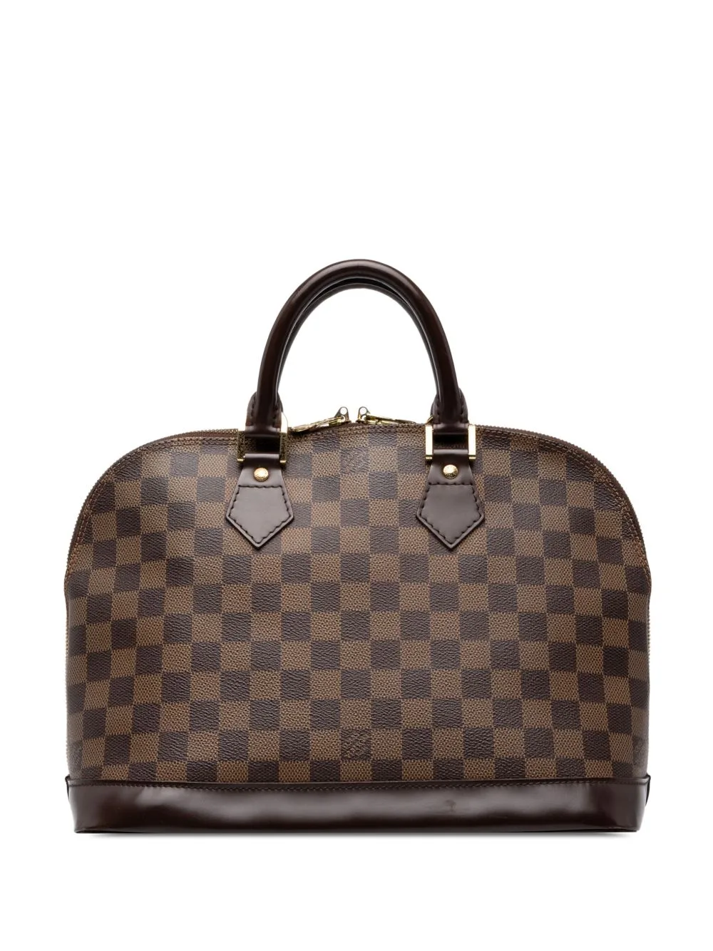 2004 Damier Ebene Alma PM Handbag by Louis Vuitton Pre-Owned