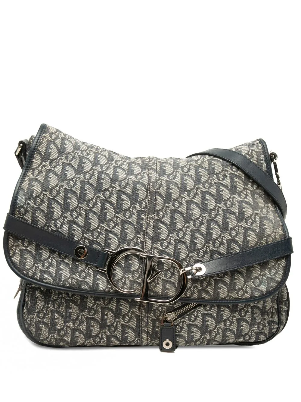 2004 Diorissimo Trotter Canvas Messenger Bag Crossbody Bag by Christian Dior Pre-Owned