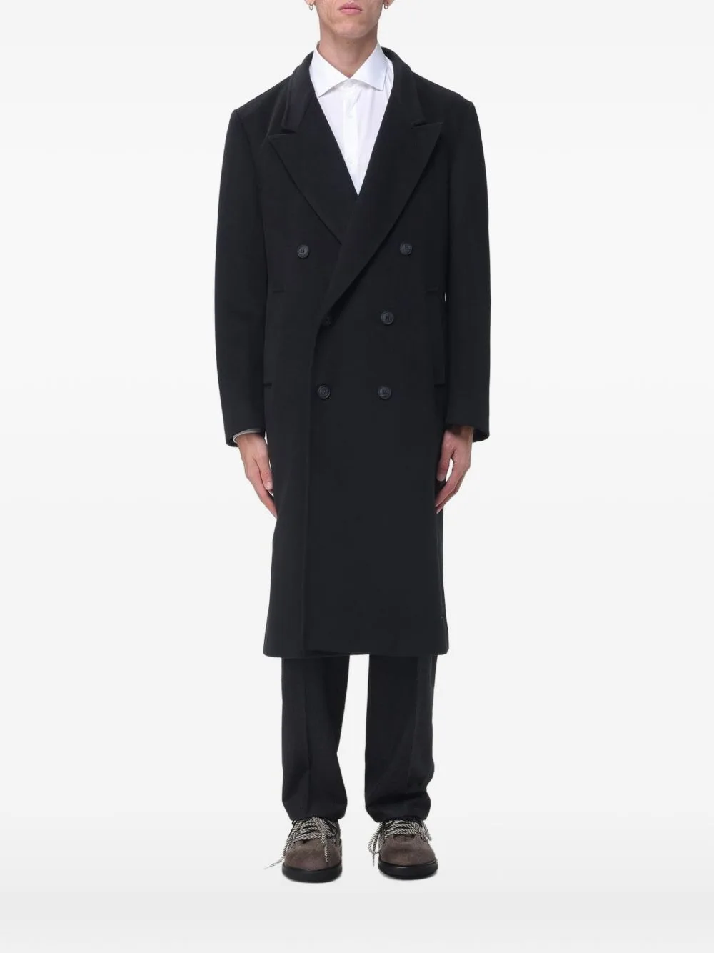 Enea Double-Breasted Coat by Paura