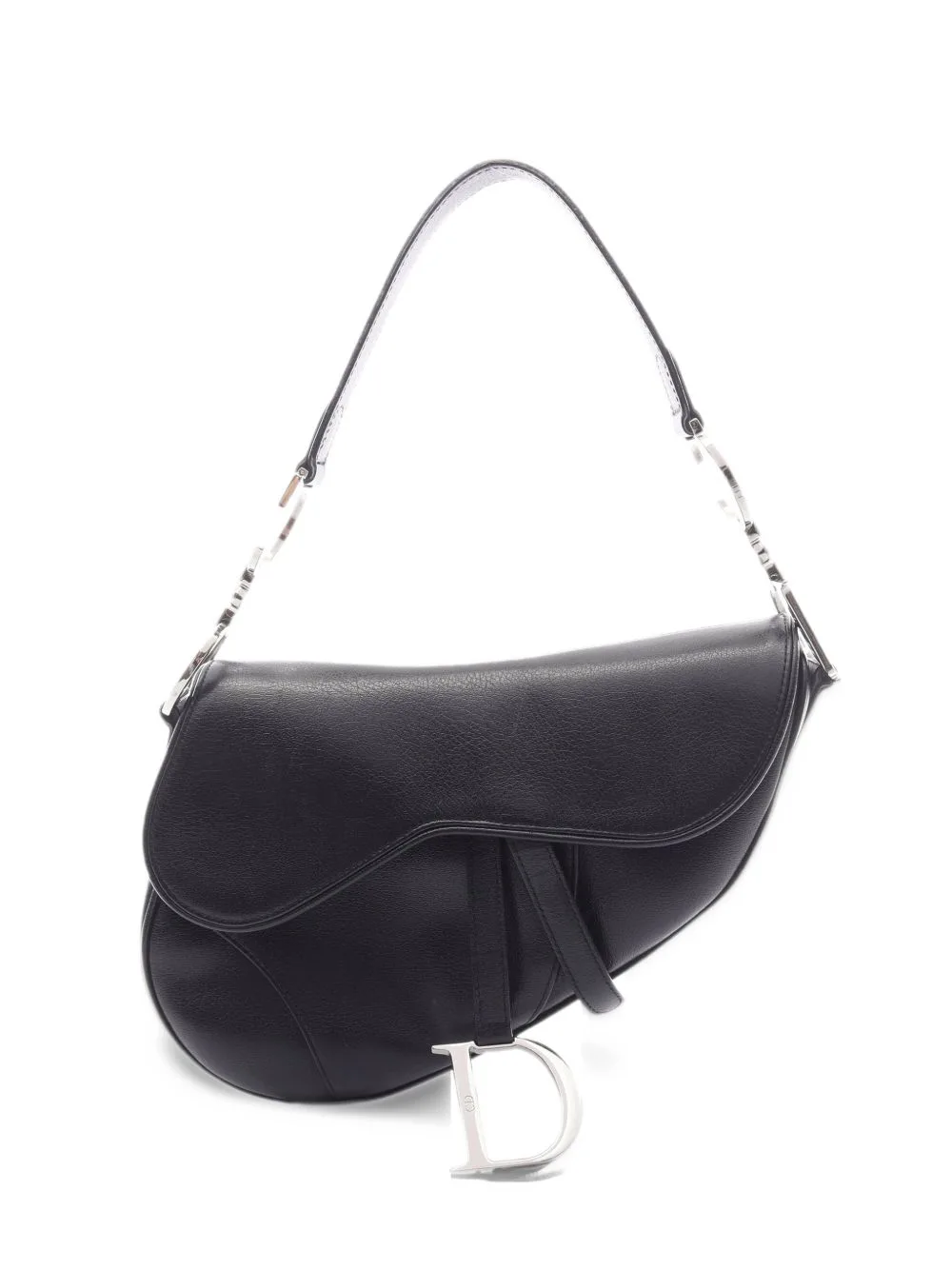 2010s Saddle Leather Handbag by Christian Dior Pre-Owned