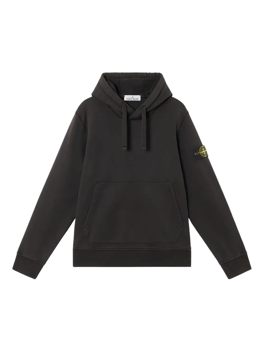 Logo-Patch Cotton Hoodie by Stone Island