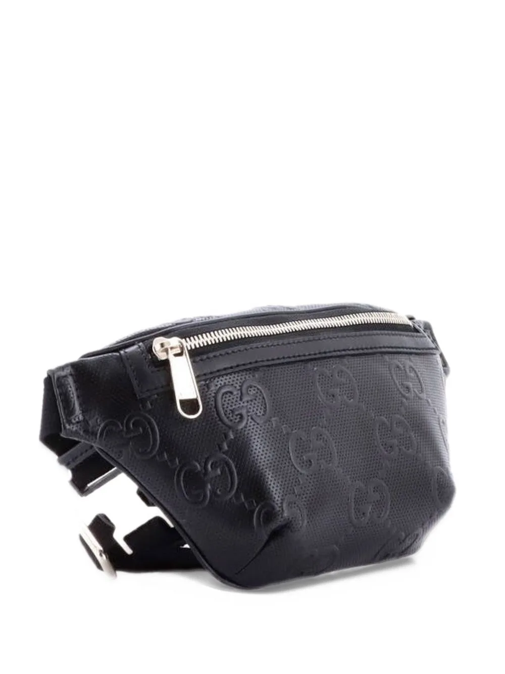 GG Embossed Perforated Leather Small Belt Bag by Gucci Pre-Owned