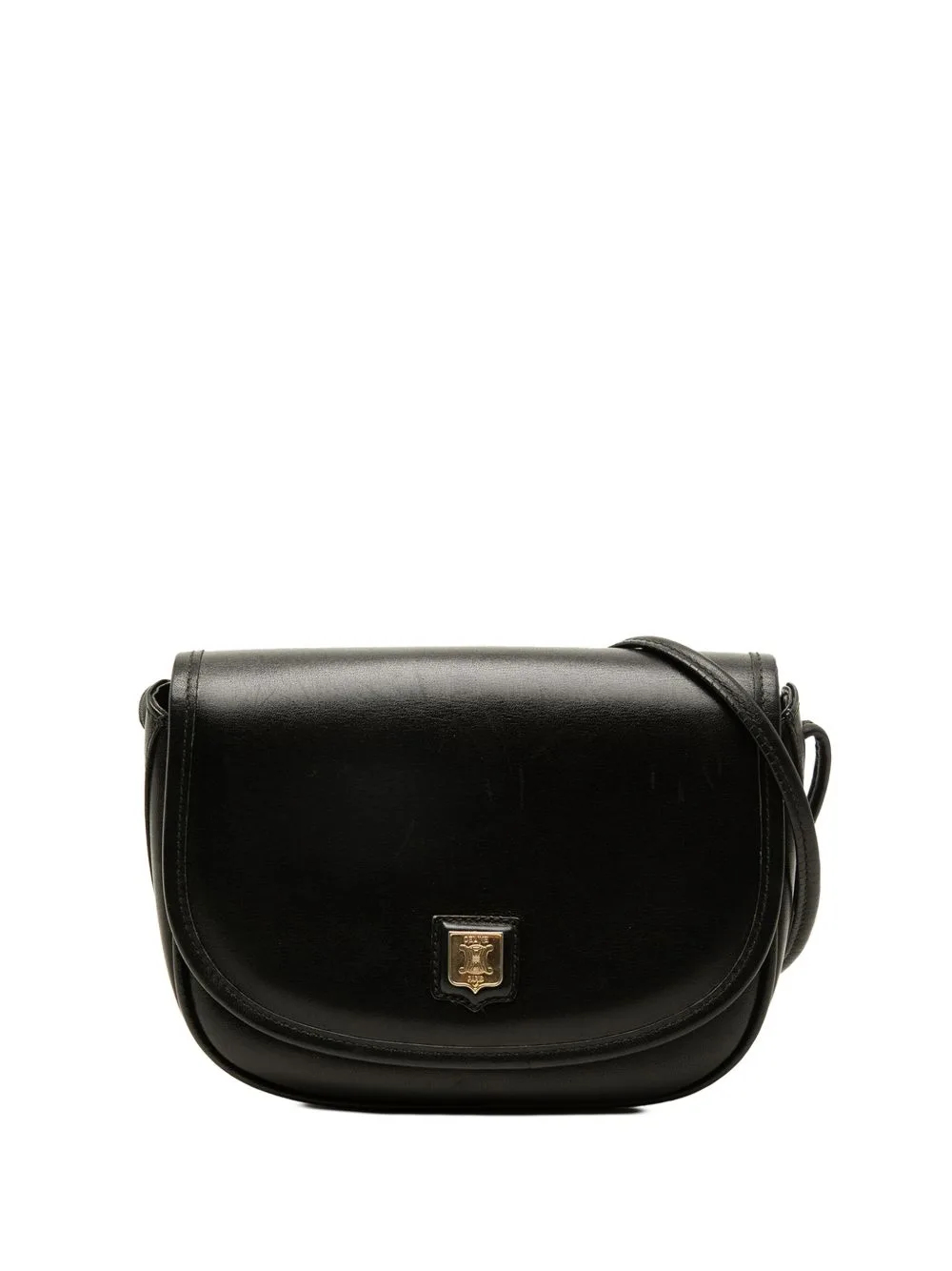 2004 Leather Macadam Flap Crossbody Bag by Celine Pre-Owned