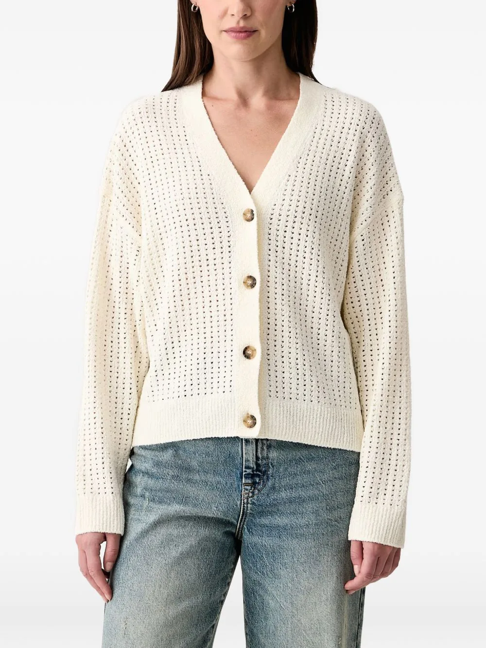 Pointelle-Knit Cardigan by Marc O'Polo