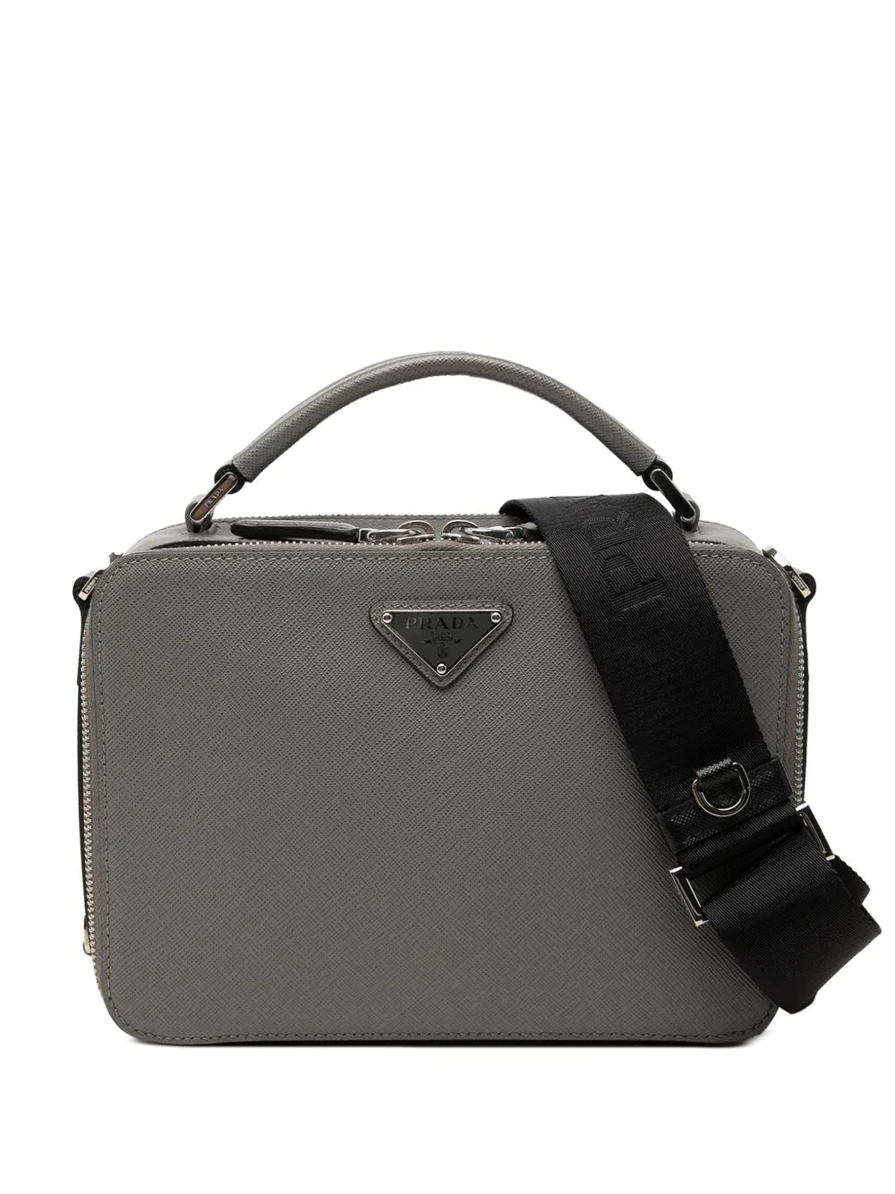 2013-2026 Medium Saffiano Brique Bag Satchel by Prada Pre-Owned