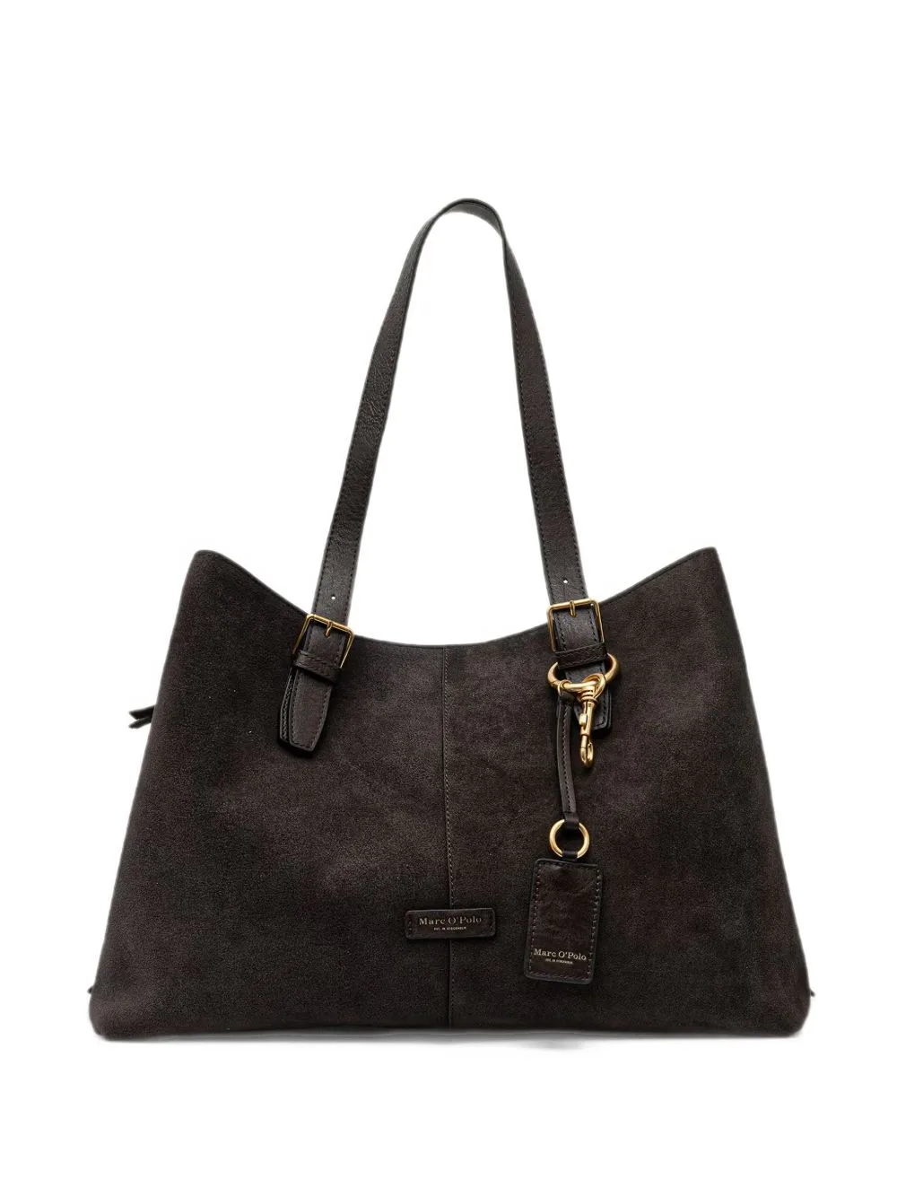Phillis Suede Buckle-Detail Tote Bag by Marc O'Polo