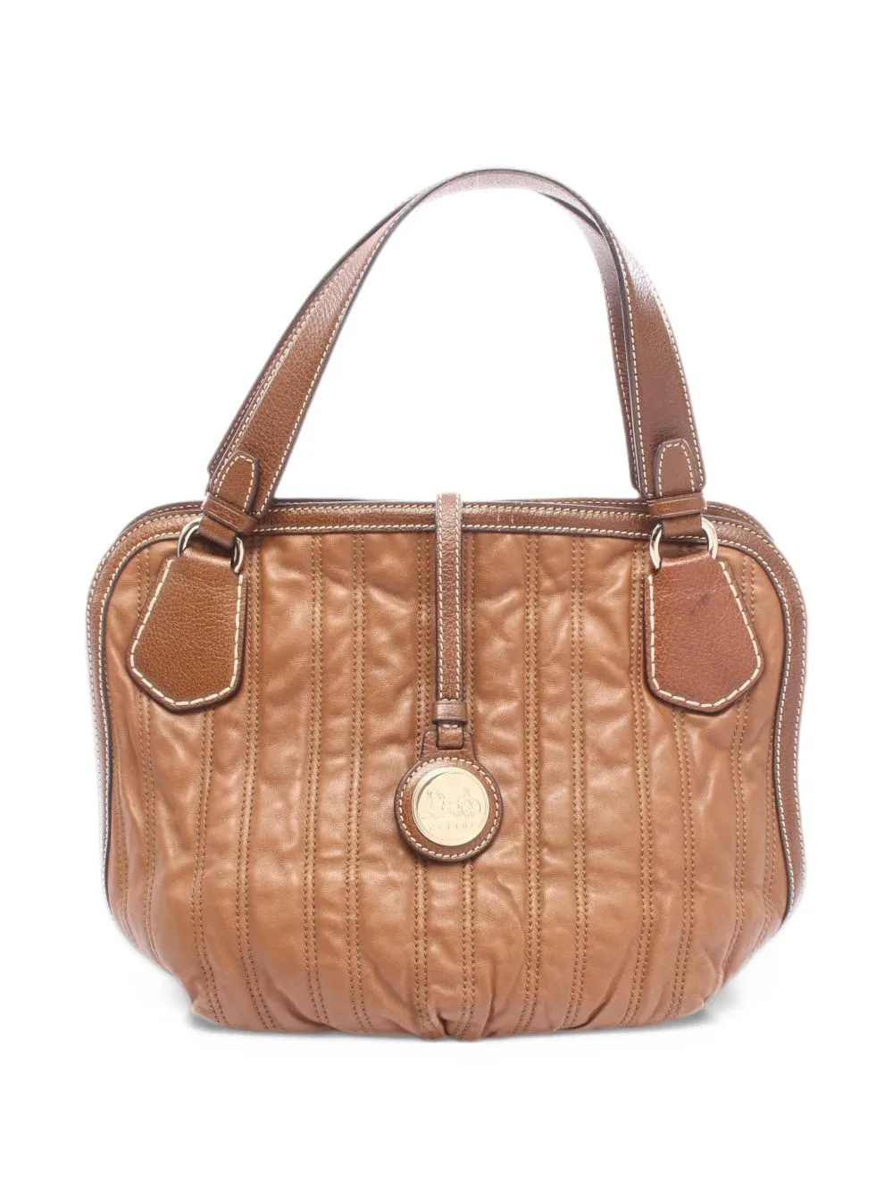 2000s Quilted Leather Tote Bag by Celine Pre-Owned