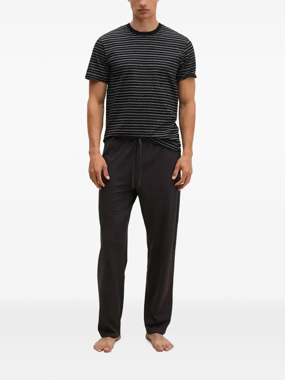 Striped Drawstring Cotton Pajamas by Marc O'Polo
