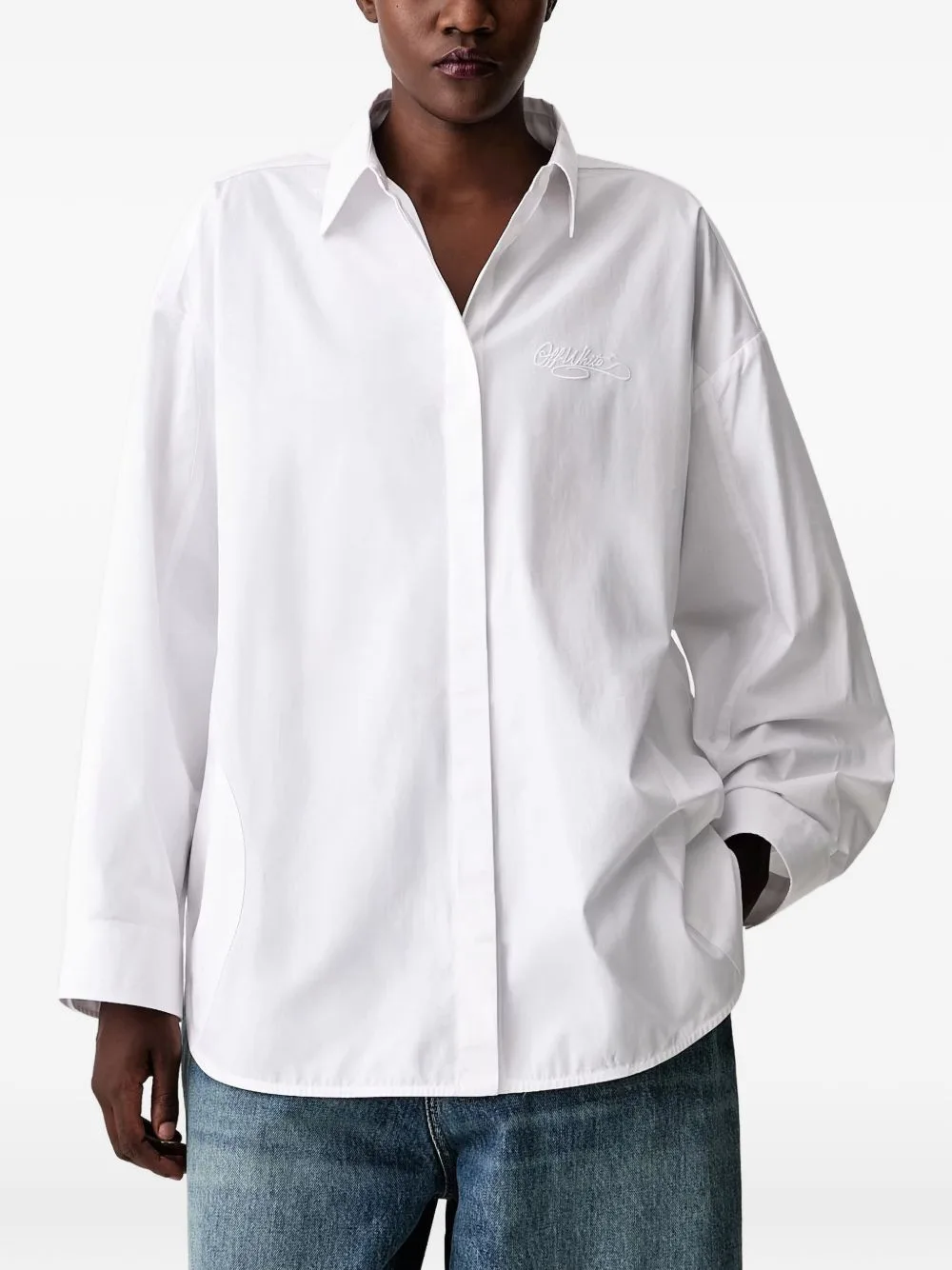 Co Pop Lover Logo-Embroidered Shirt by Off-White