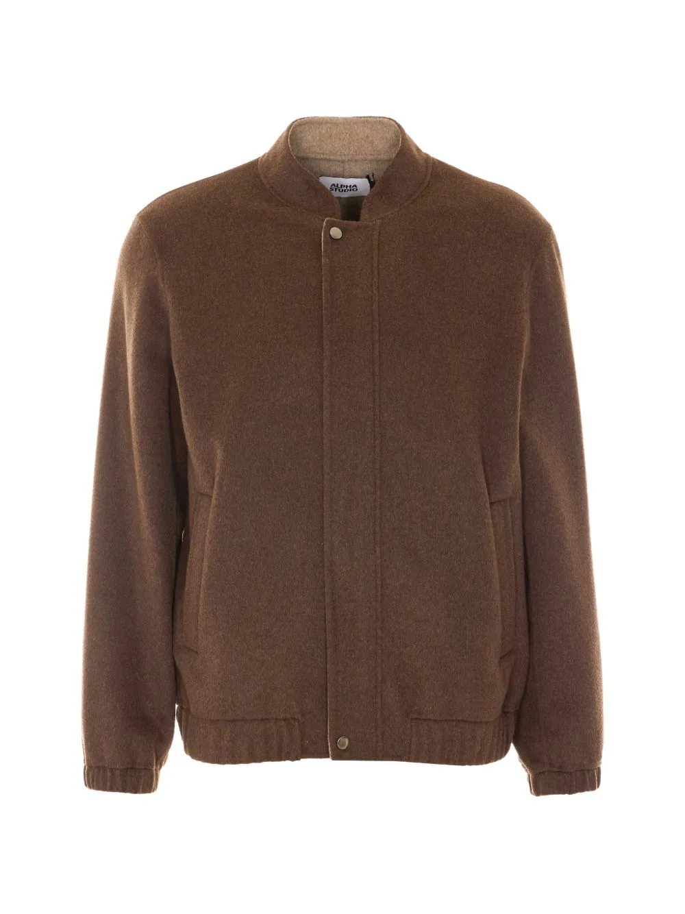 Zip-Up Bomber Jacket by ALPHA STUDIO