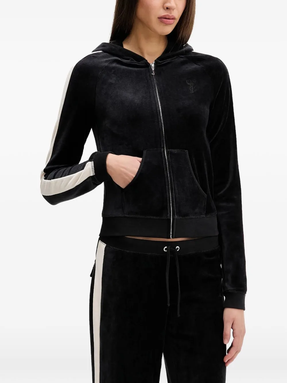 Side-Stripe Hoodie by Juicy Couture