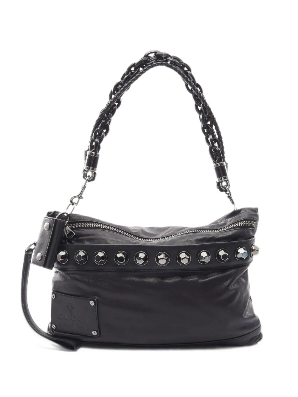 2000s Stud-Embellished Shoulder Bag by Gucci Pre-Owned