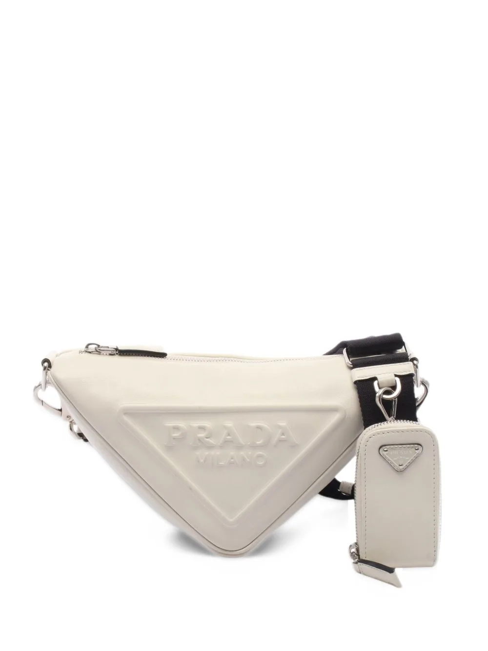 2000s Triangle Shoulder Bag by Prada Pre-Owned