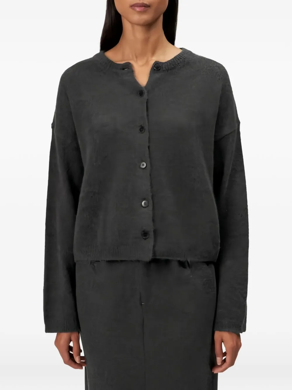 Marweni Drop-Shoulder Button-Up Cardigan by Drykorn