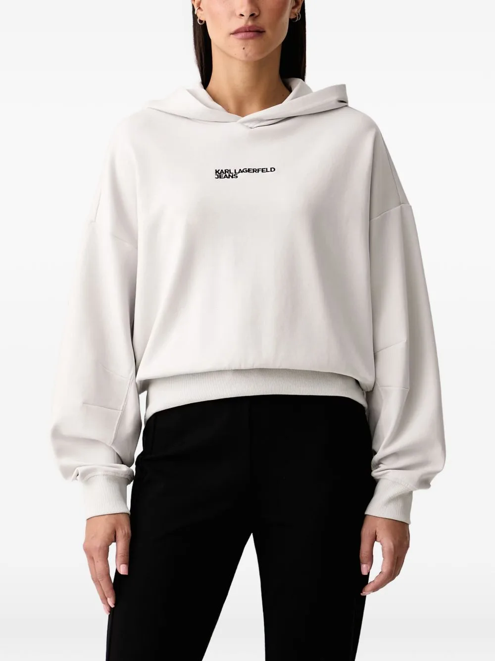 Logo-Embroidered Hoodie by Karl Lagerfeld Jeans