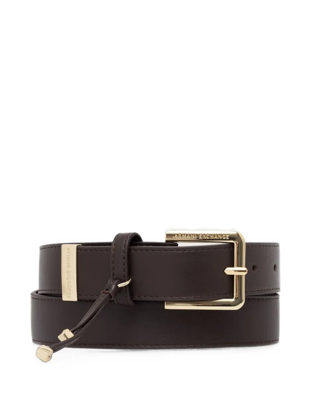 Logo-Engraved Buckle Belt by Armani Exchange