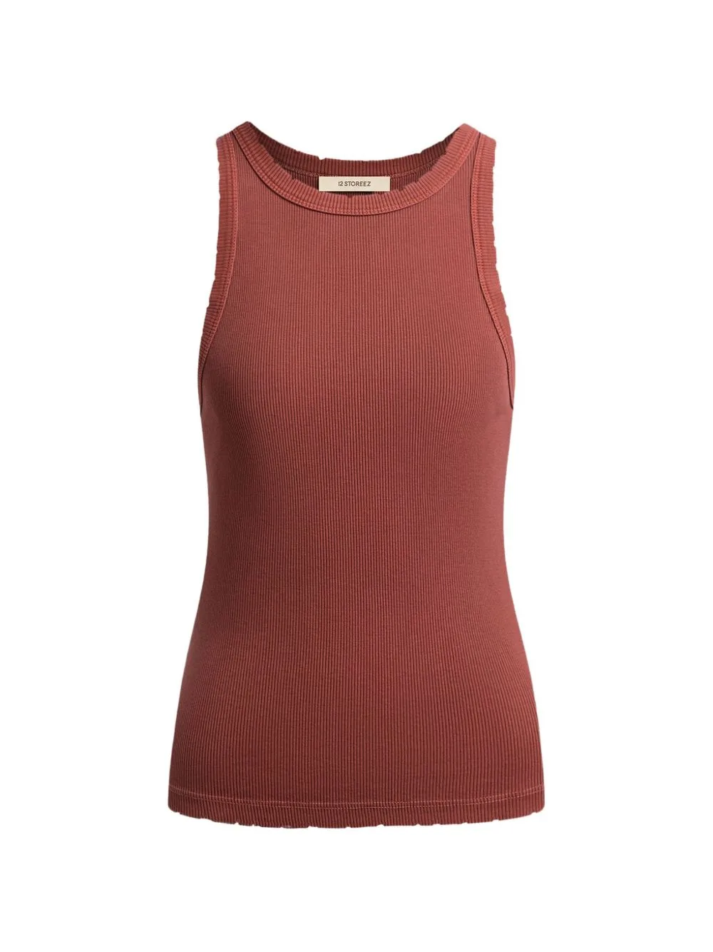 Garment-Dyed Ribbed Tank Top by 12 STOREEZ
