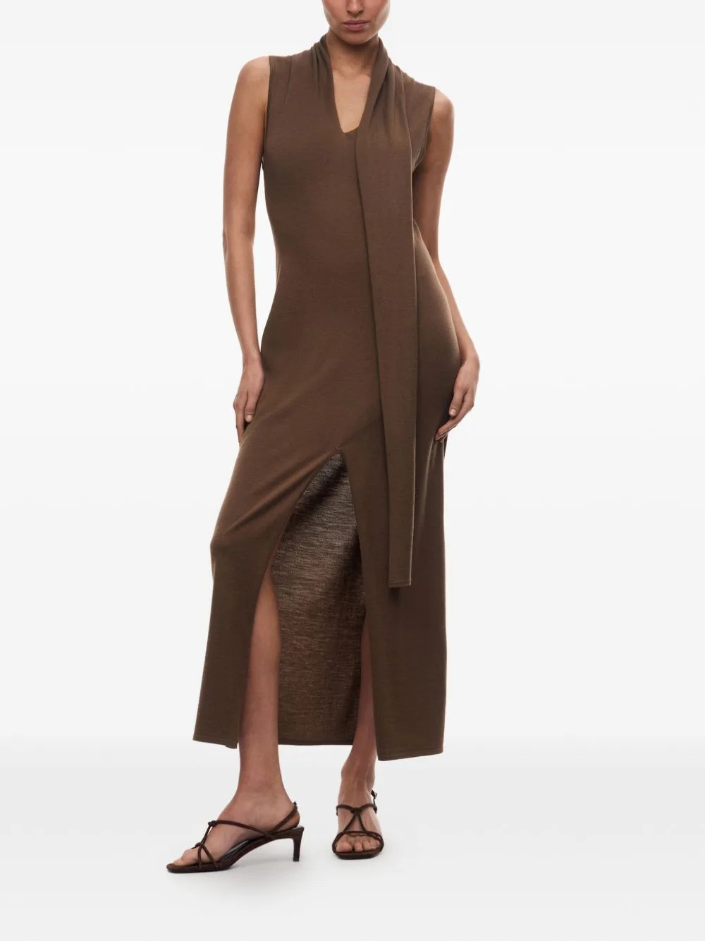 Carolyn V-Neck Midi Dress by 12 STOREEZ