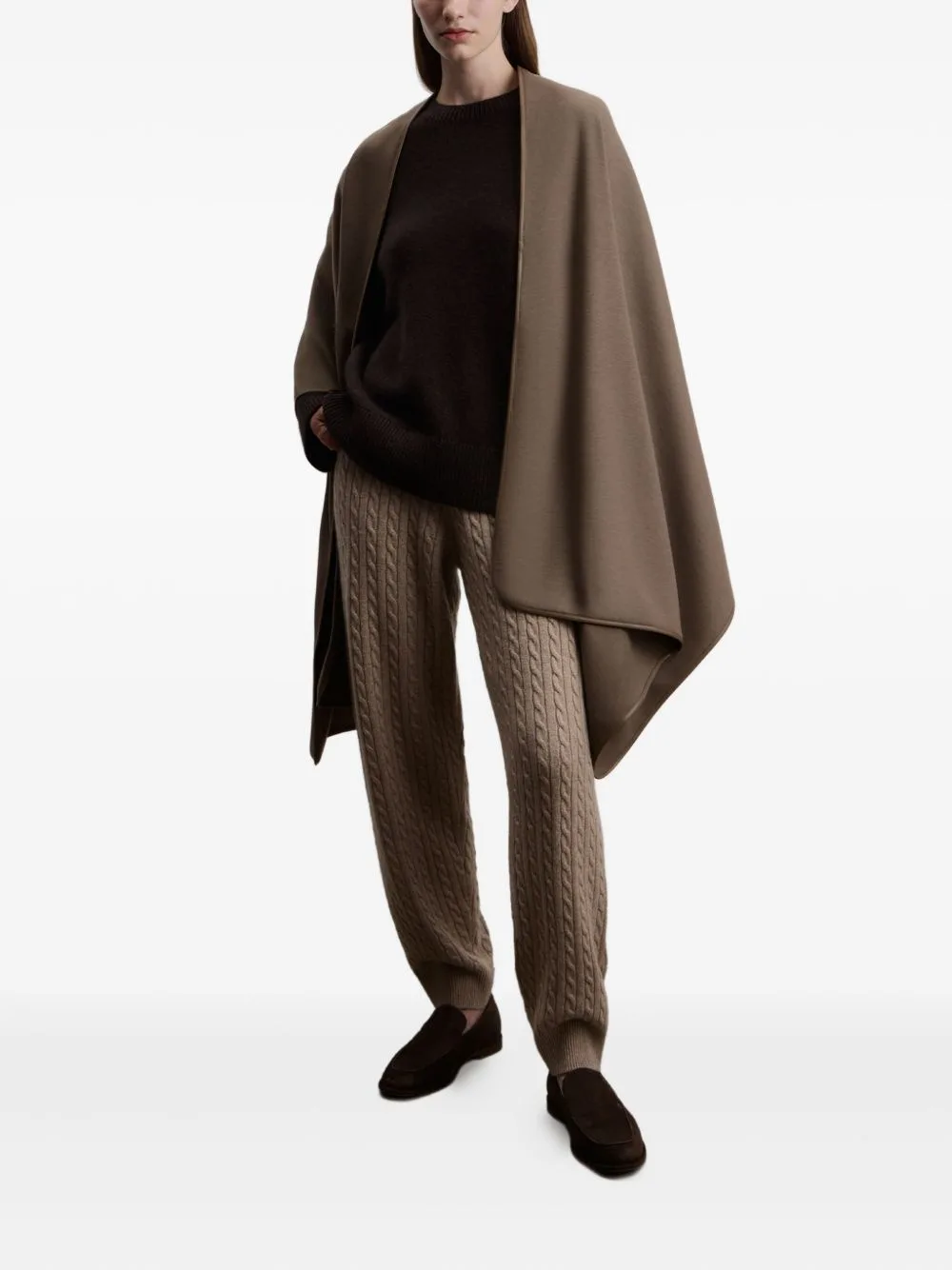 Leather-Trim Scarf by 12 STOREEZ