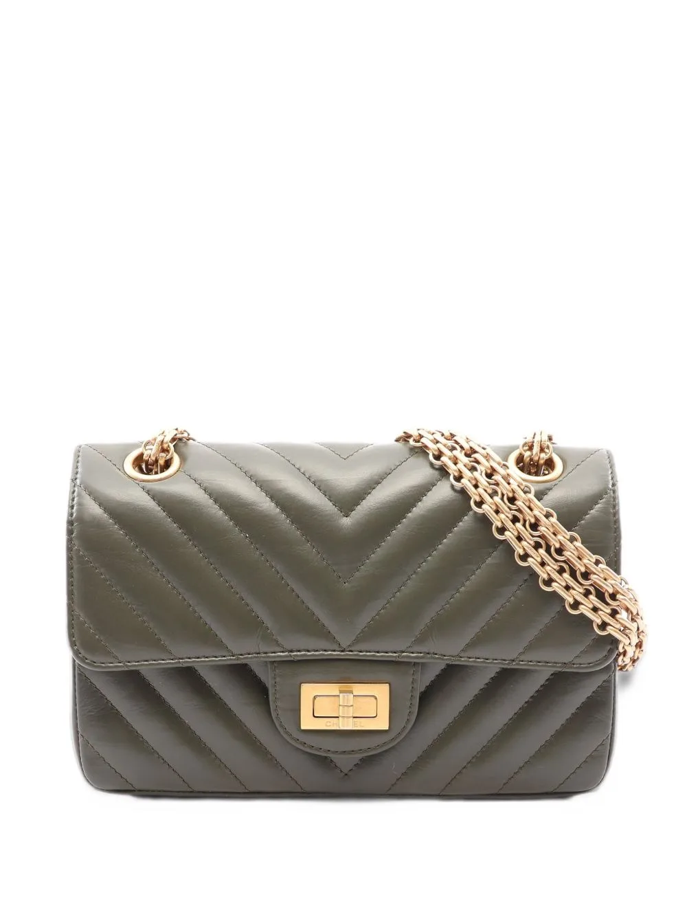 2021 2.55 Chevron Quilted Mini Bag by CHANEL Pre-Owned