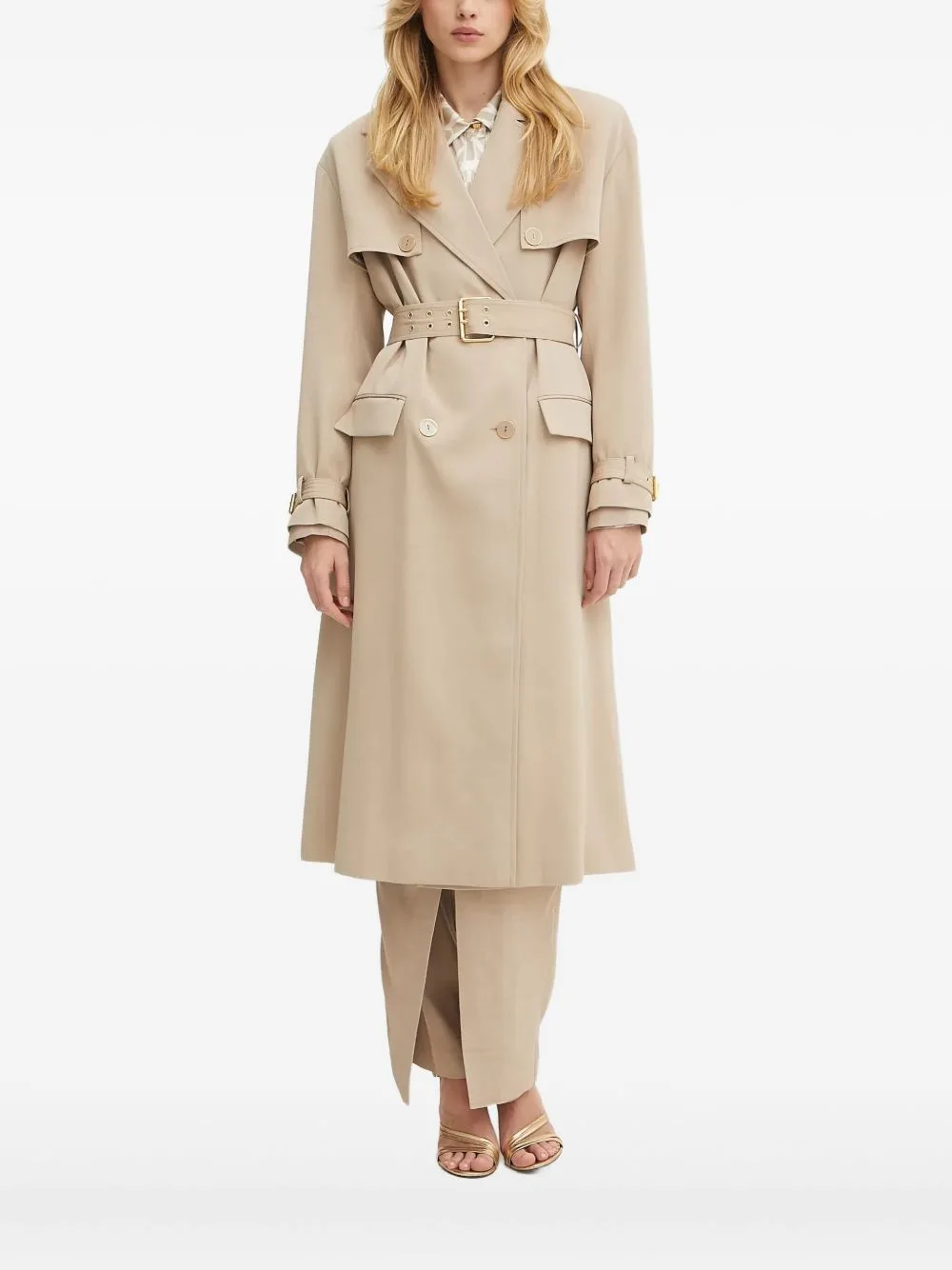 Belted Pocket Coat by MARCIANO by GUESS