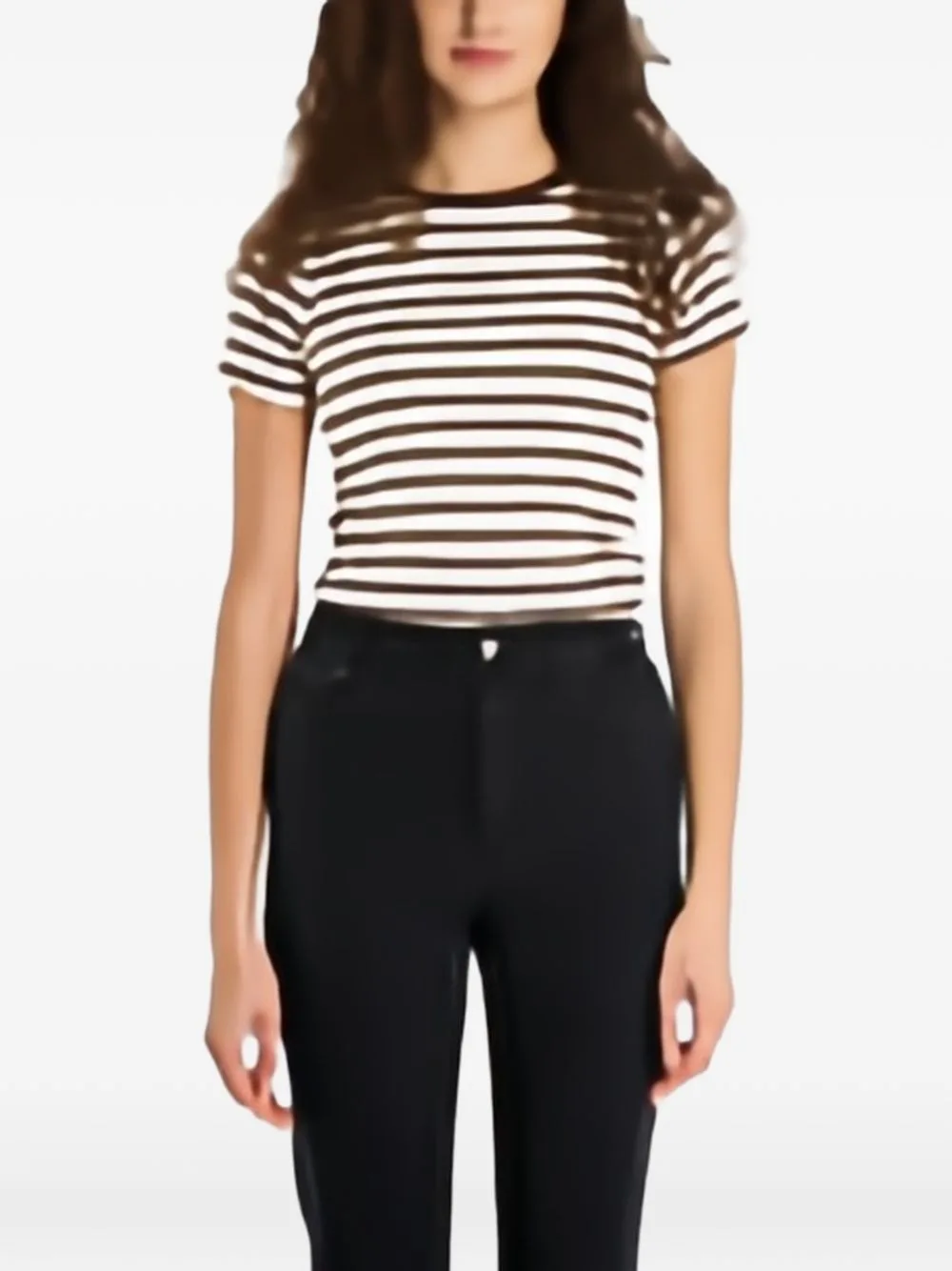 Guess Jeans Ss Cn Stripe Embr by GUESS JEANS