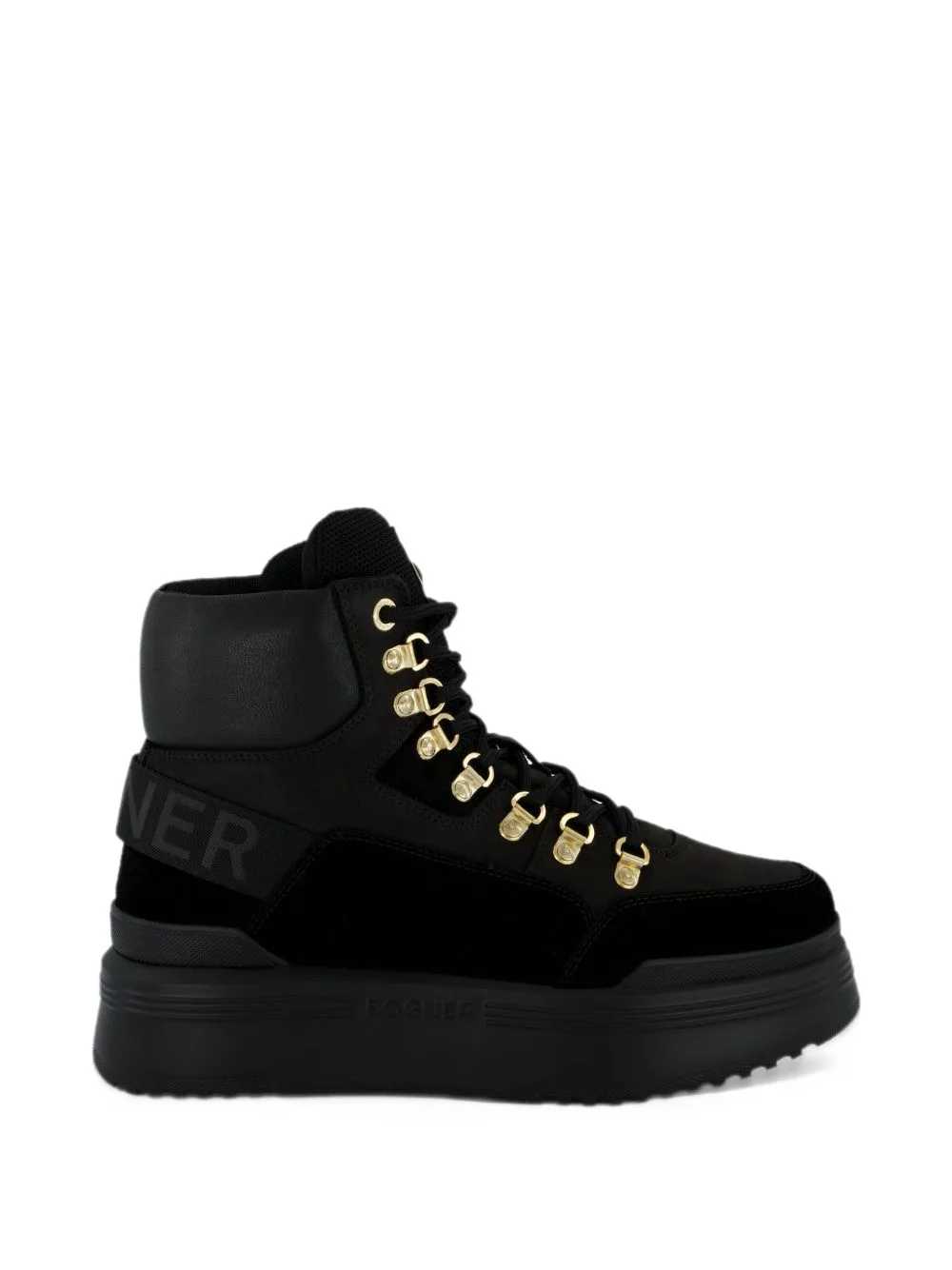 Logo-Tape Platform Ankle Boots by BOGNER