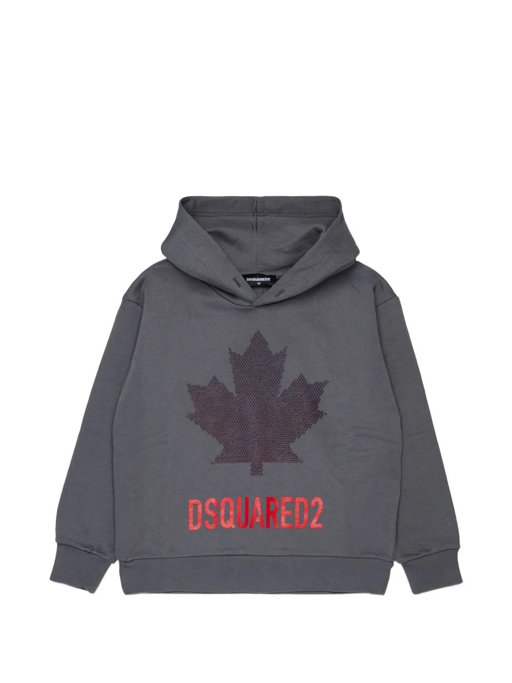 Maple-Leaf Print Hoodie by DSQUARED2 KIDS
